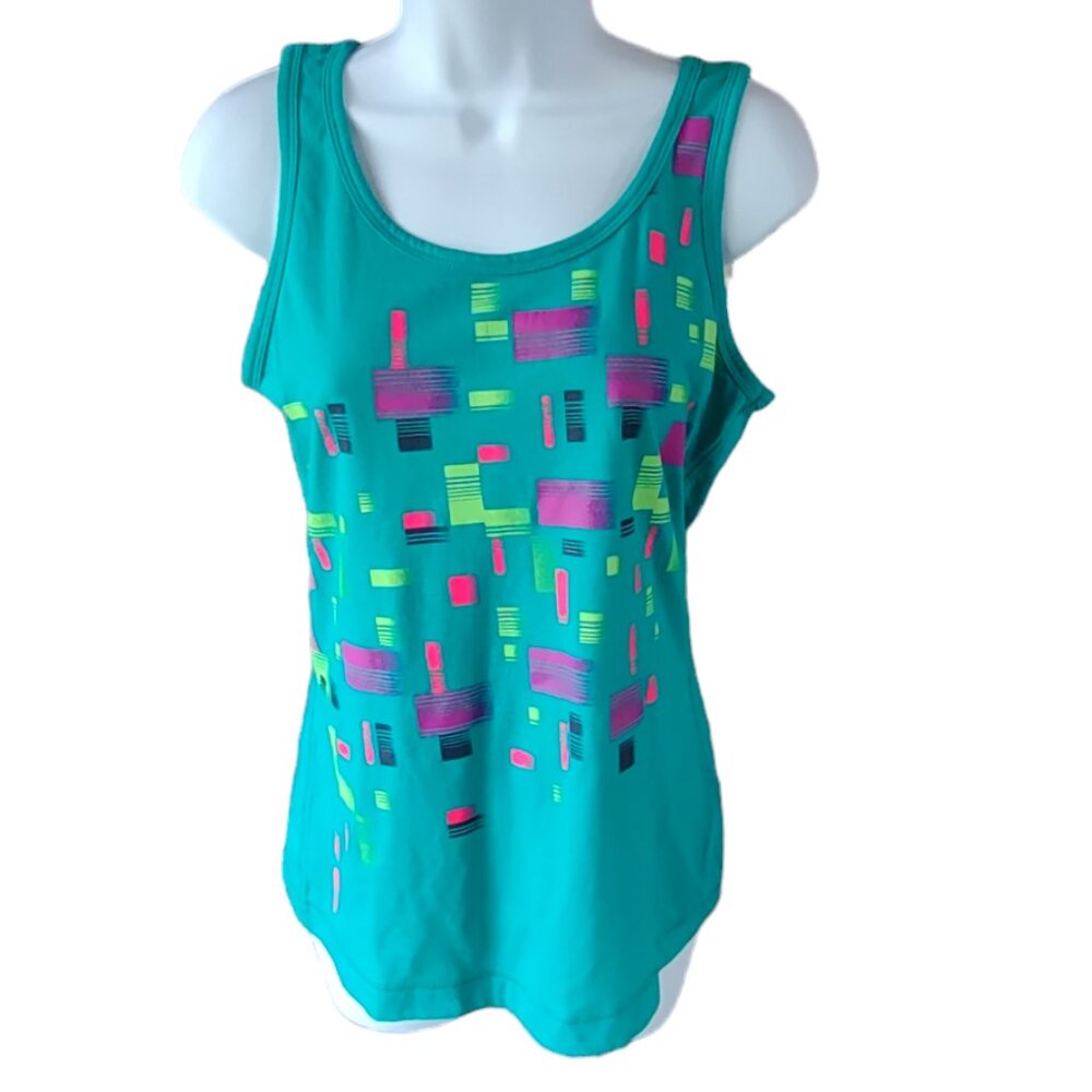 Tek Gear Sleeveless Activewear Top Size S Aqua Green